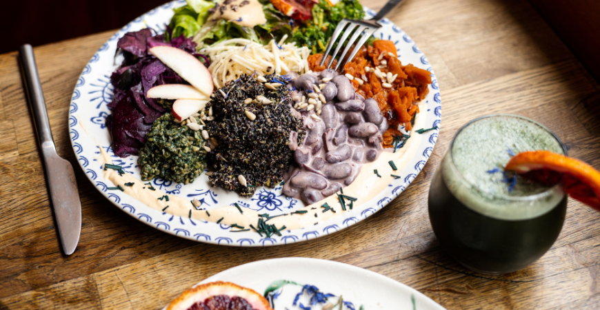 cuisine végétale restaurant vegan sol semilla super aliments