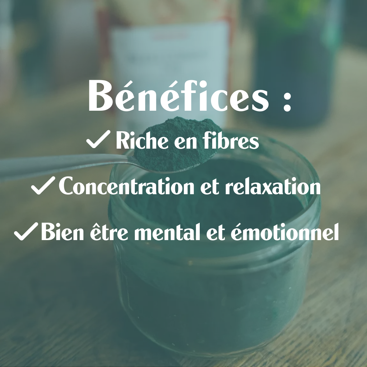 Boisson bleu comme toi sol semilla klamath menthe cardamone bio immunité