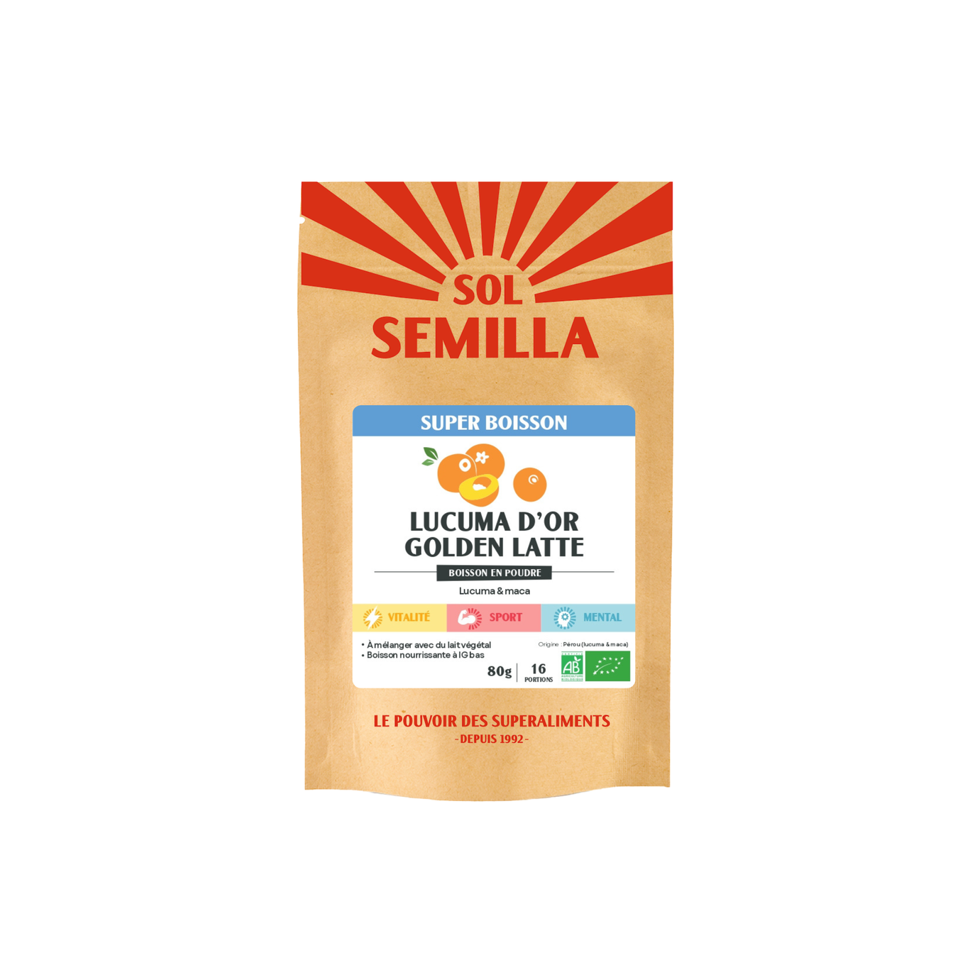 Boisson Lucuma d'Or Cru BIO - Sol Semilla