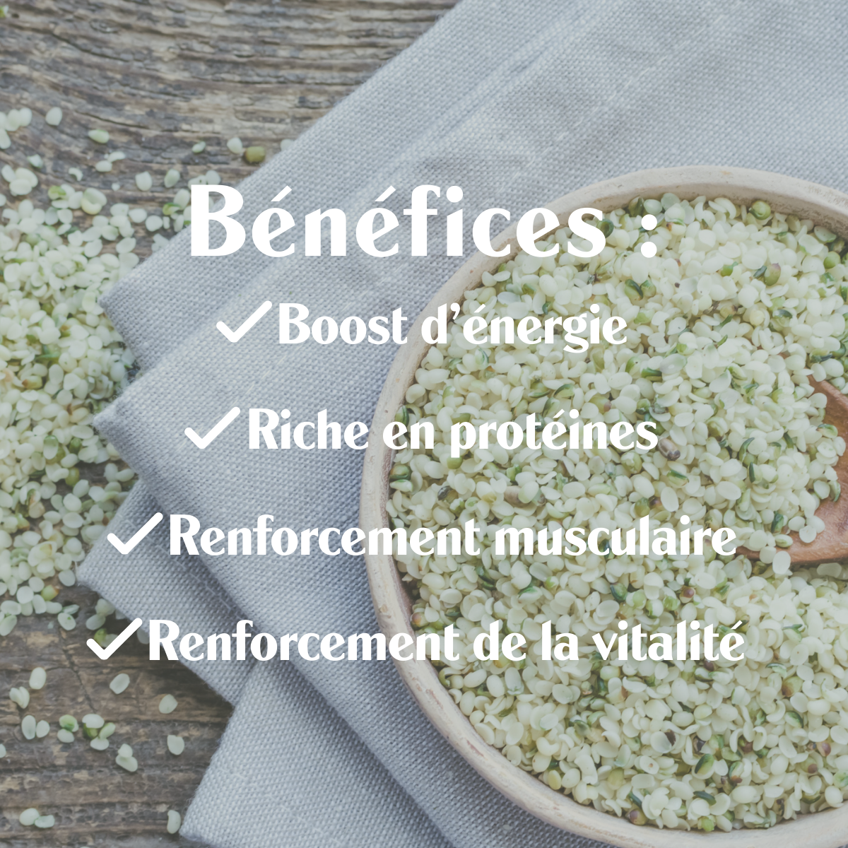 Chanvre BIO - Graines Décortiquées - Sol Semilla