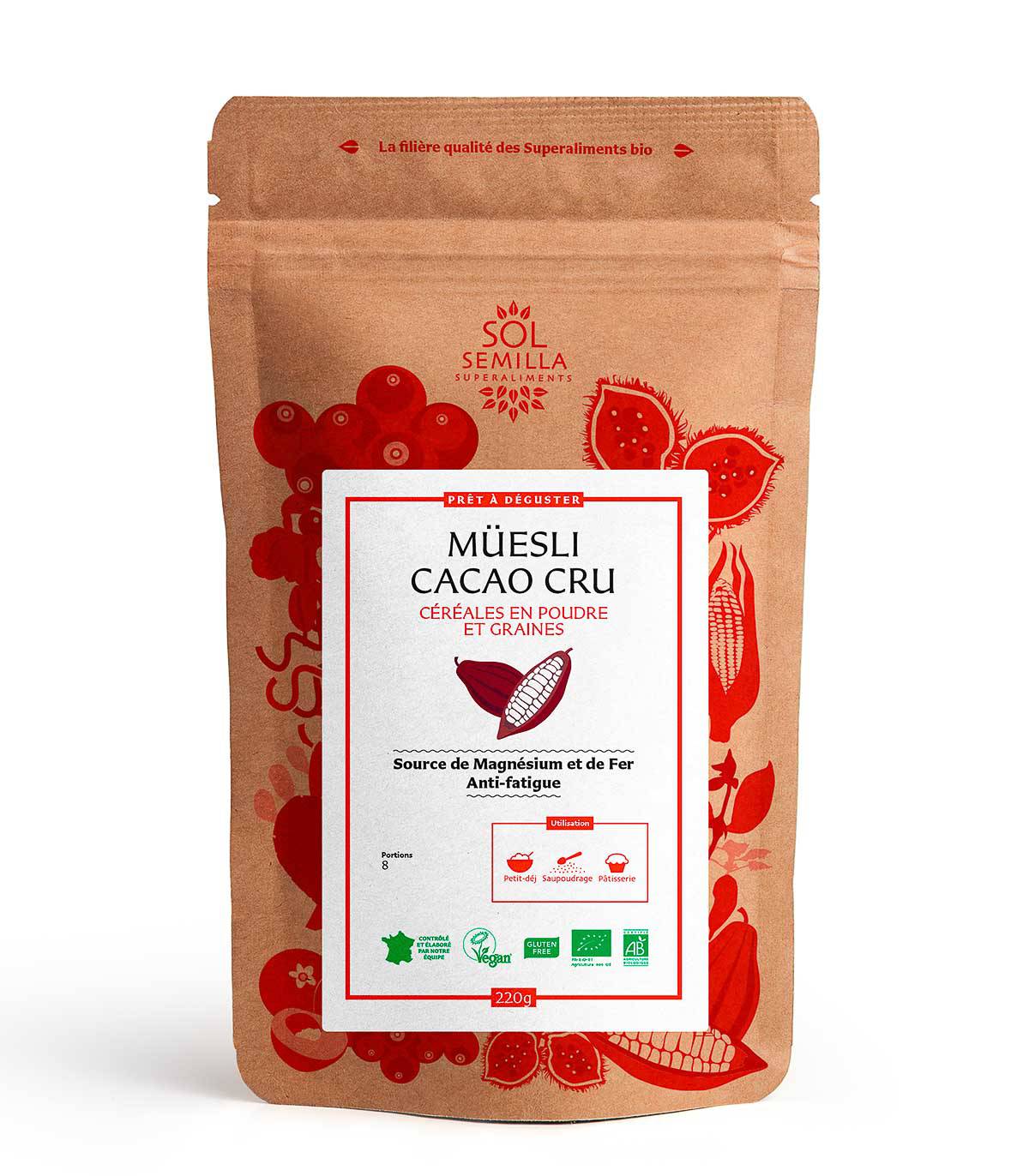 Müesli Cacao Cru BIO - Sol Semilla
