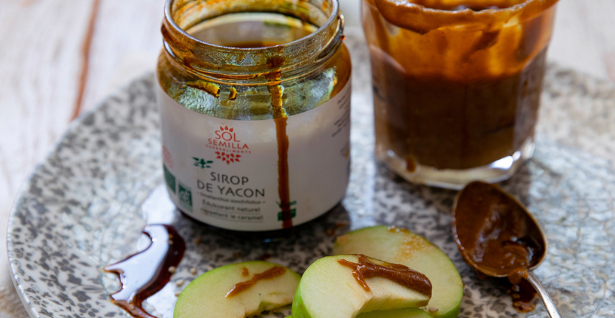 Caramel végétal au sirop de yacon