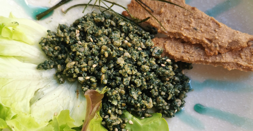 Caviar végétal de spiruline par Sol Semilla