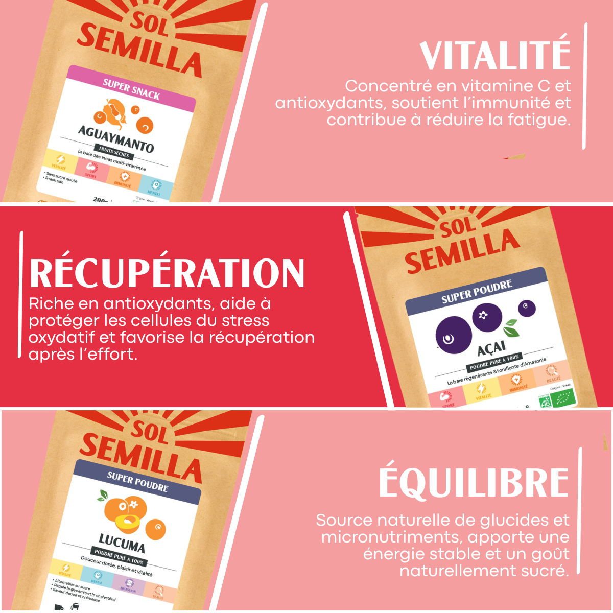 Pack Sport - Récupération - Sol Semilla
