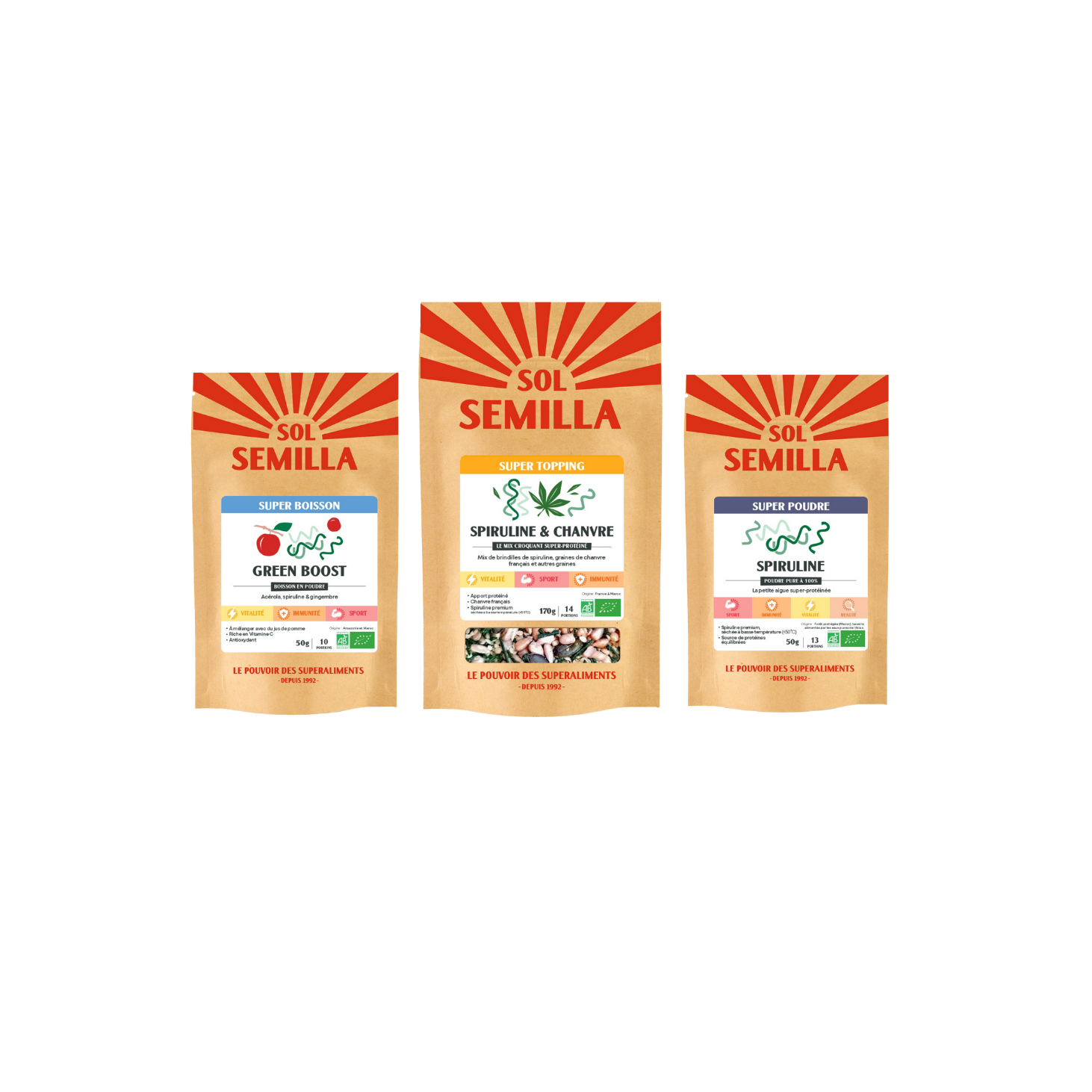 Spirulina Green Boost Pack