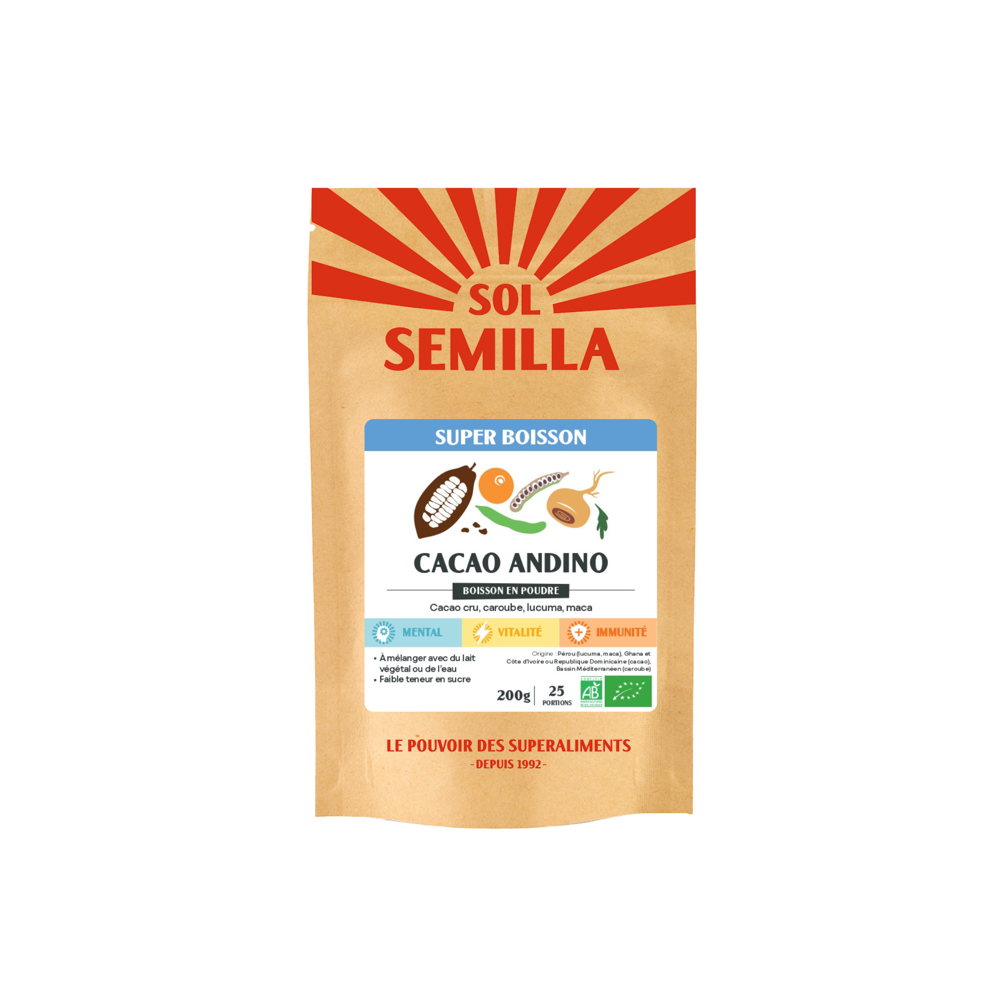 Organic Raw Andino Cacao Drink 