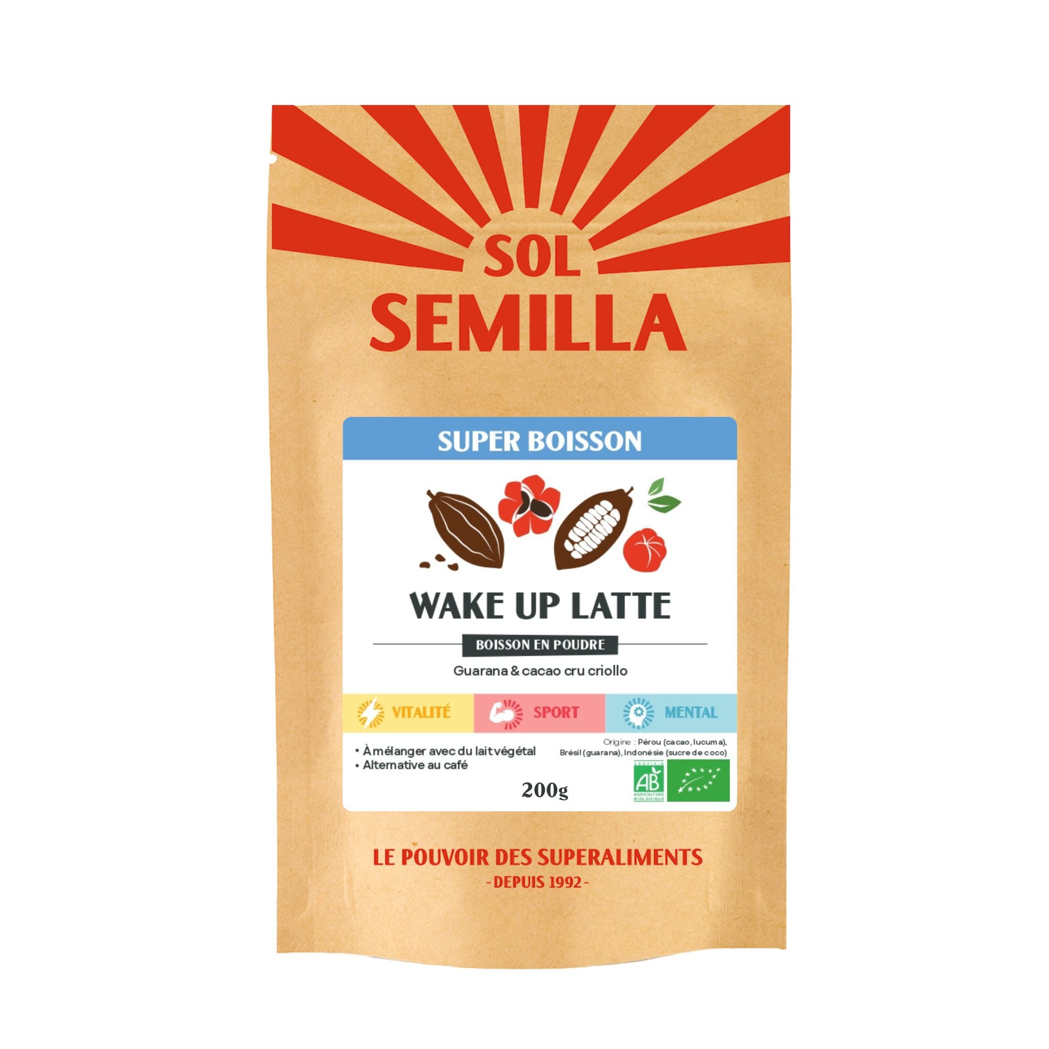 Boisson Wake Up Latte BIO - Sol Semilla