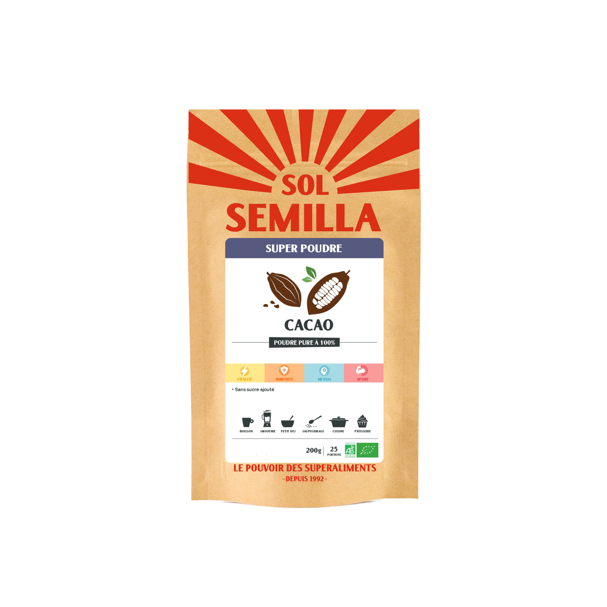 Cacao BIO (non Cru) - Poudre