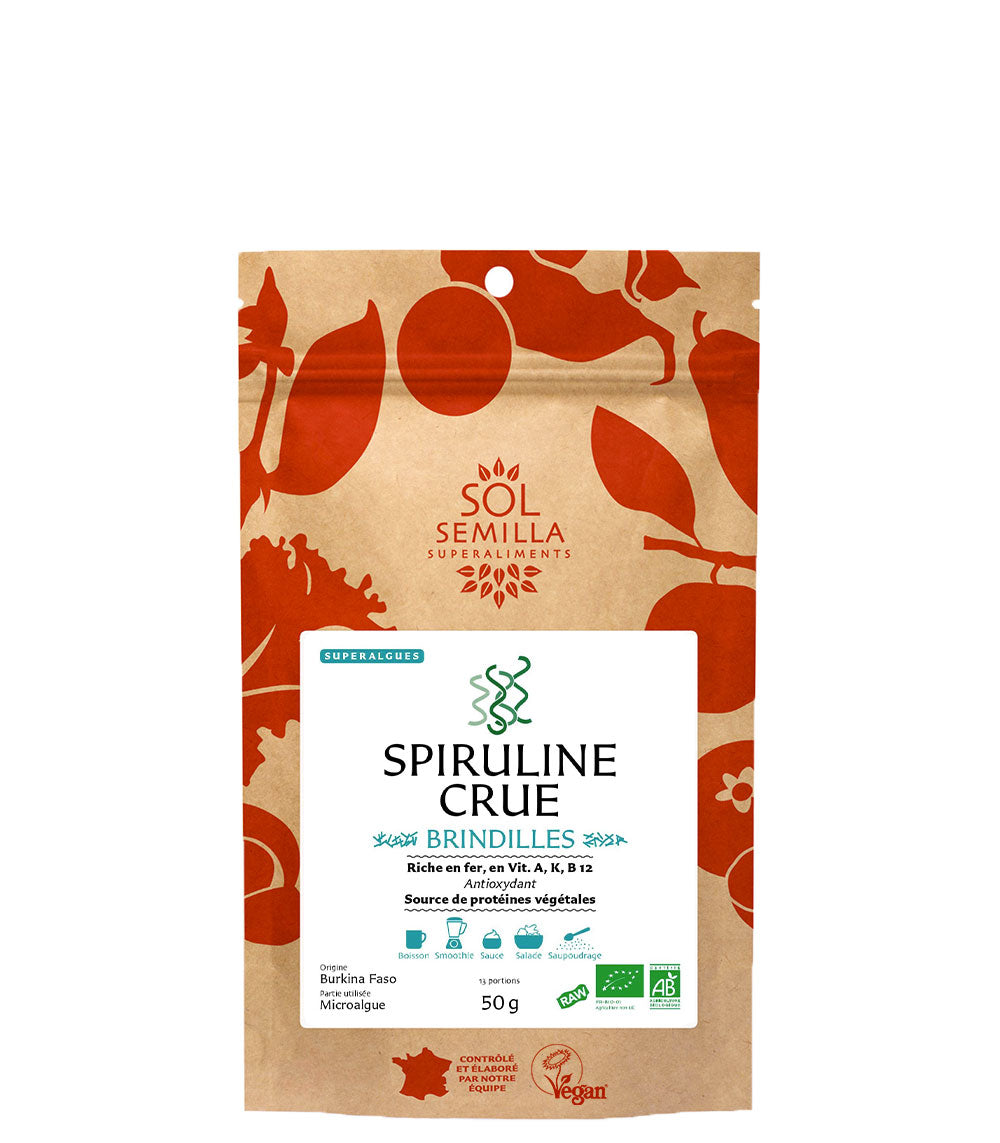 Spiruline BIO Crue - Brindilles - Sol Semilla