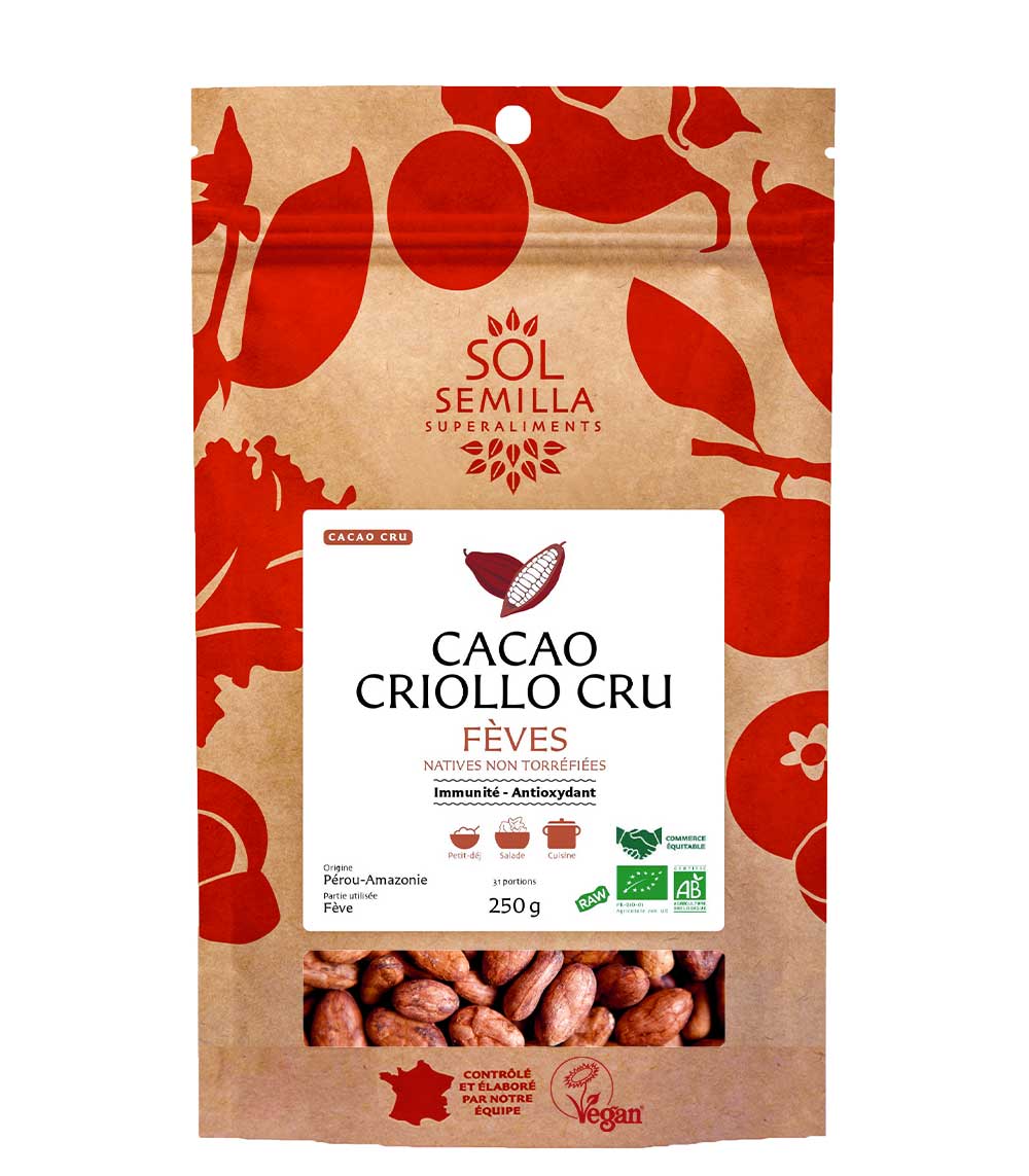 Organic Raw Criollo Cacao - Beans