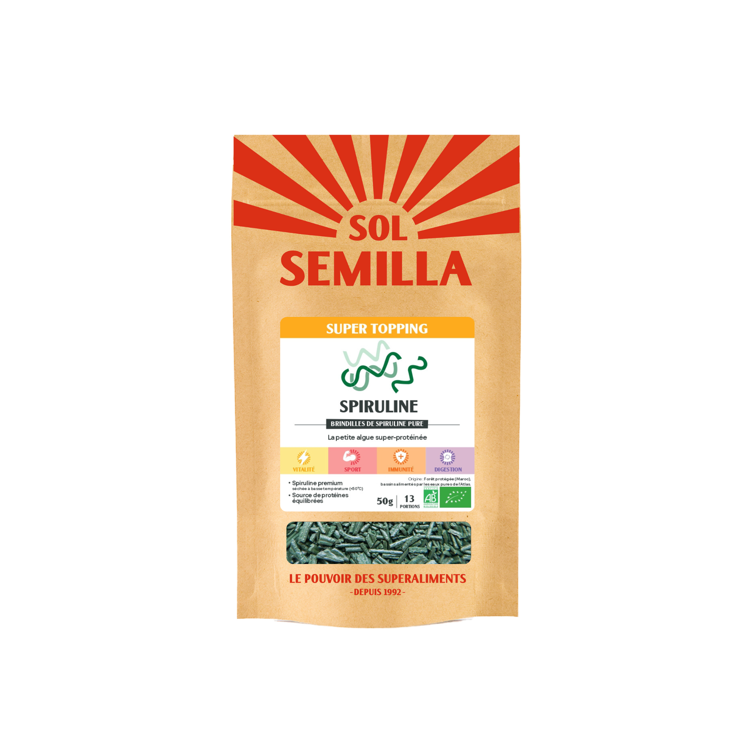 Organic Raw Spirulina - Twigs